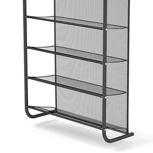 Organizador de Zapatos de 10 Niveles para Colgar Sobre la Puerta, Estante para Zapatos <span class=keywords><strong>con</strong></span> Ganchos Metálicos, Estante de Almacenamiento Colgante para Armario - Product Image 5