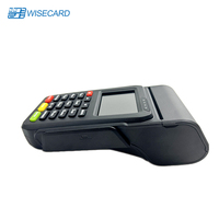 WISECARD T50, terminal POS inteligente móvil de mano de 2,4 pulgadas, QR NFC escáner de código, impresora de recibos, USB/WiFi/BT Linux OS SDK personalizado