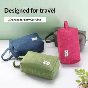 Bolsa de Almacenamiento de Cosméticos de Viaje Portátil de Gran Capacidad, de Tela <span class=keywords><strong>Oxford</strong></span>, Color Sólido, Simple, Fresca y Dulce, Estilo Nuevo para Mujer - Product Image 3