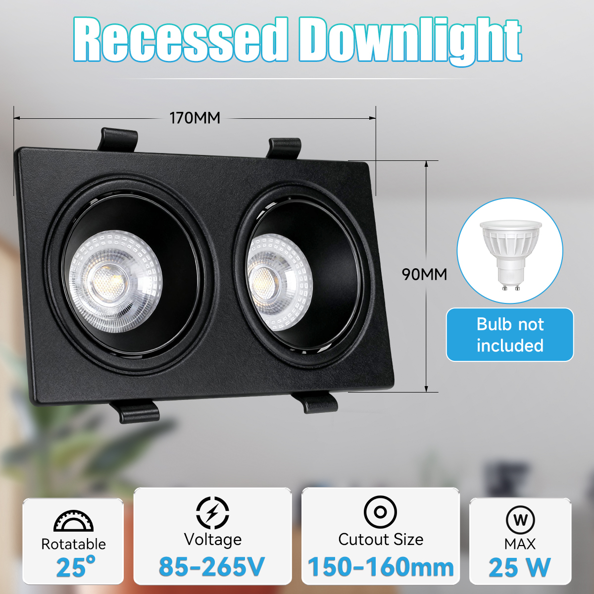 Black-Square-Dual head