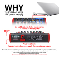 Console de mixage audio professionnelle Debra SI8 DJ 48V BT5.0 99DSP Interface pour karaoké à domicile et contrôleur de mixage musical