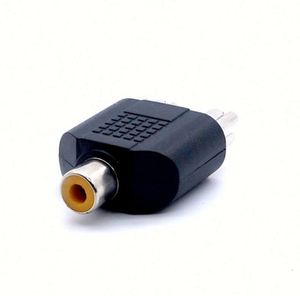 Connettore a Y Splitter <span class=keywords><strong>RCA</strong></span>, Adattatore Audio AV da <span class=keywords><strong>1</strong></span> a <span class=keywords><strong>2</strong></span> <span class=keywords><strong>RCA</strong></span> Maschio e Femmina - Product Image 1