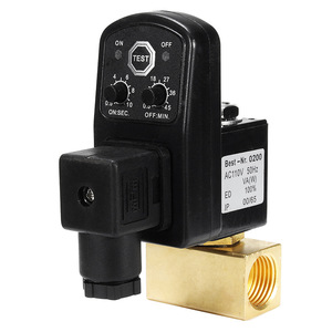 ตัวตั้งเวลาวาล์วระบายน้ำอิเล็กทรอนิกส์ 0200 AC110V 50Hz สำหรับเครื่องอัดอากาศและเครื่องอบผ้า สวิตช์โซลินอยด์วาล์วอัตโนมัติ - Product Image 1