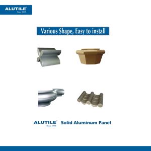 Paneles Decorativos Modernos para Fachadas de Paredes Aislantes de Aluminio, Grado A2, Resistentes al Fuego, Antiestáticos, Antibacterianos, Recubiertos de PVDF para Exteriores - Product Image 3