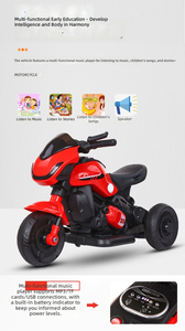 2026 Neues Modell Hochwertiges Kinderfahrzeug mit 3 Rädern <span class=keywords><strong>Mini</strong></span> Elektro-Motorrad für Kinder mit Licht und Musik - Product Image 2