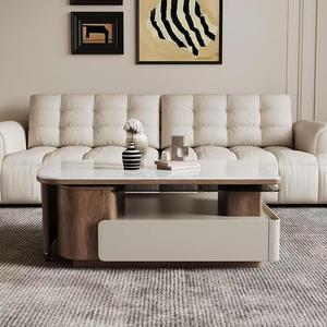 Chic Nordic Modern Lift Top <span class=keywords><strong>Mesa</strong></span> de <span class=keywords><strong>centro</strong></span> para sala de estar Durable Almacenamiento versátil <span class=keywords><strong>Estilo</strong></span> moderno Farmhouse Home Center Table - Product Image 2