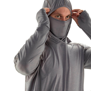 Long Sleeve Uv Hoodie Custom Wholesale Fishing Face-Mask Upf50 <strong>Sunblock</strong> <strong>Shirt</strong> Fishing Hooded Sun Protection Fishing <strong>Shirt</strong> - Product Image 4