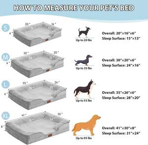 Neues Design für große Hunde mit abnehmbarer wasch barer Abdeckung Wasserdichtes Hunde bett Schaums ofa Futter Rutsch festes Sofa Großes Hunde bett - Product Image 5