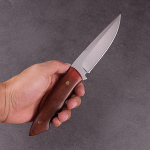 حار بيع خشبية مقبض شفرة مثبتة سكين في الهواء الطلق بقاء التخييم سكين صيد - Product Image 4