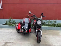 Moto à essence tricycle à trois roues 150cc avec cycle d'essai motorisé Sidecar ouvert pour passagers