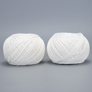 Cotton Yarn Ball 150g Spun Ring Spun <b>Bleached</b> For Construction And Craft Use - Product Image 2