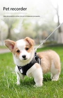 Caméra pour animaux de compagnie, collier de chien Cat Cam 1080P avec clip d'écran poitrine corps caméra pouce enregistreur pour animaux de compagnie