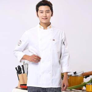 High Quality Unisex Chef Uniforms Clothing Long Sleeve Restaurant Uniform Work <b>Wear</b> Hotel Kitchen <b>Cooking</b> Chef Jacket Coats - Product Image 4