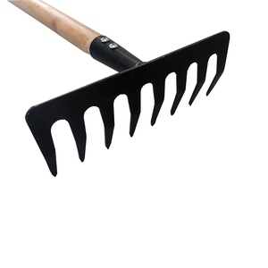 Outil de jardin de haute qualité 8 dents <span class=keywords><strong>râteau</strong></span> en acier au carbone avec manche en bois cultivateur Mini <span class=keywords><strong>râteau</strong></span> pour le désherbage - Product Image 6