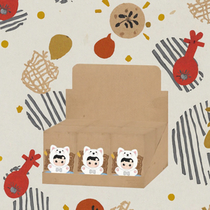HACIPUPU <span class=keywords><strong>Popo</strong></span> Mart Take Me Home Series Portachiavi Peluche a Forma di Cucciolo Blind Box Tema Film e TV Simpatico Personaggio Cartoon Giocattolo da Collezione - Product Image 2