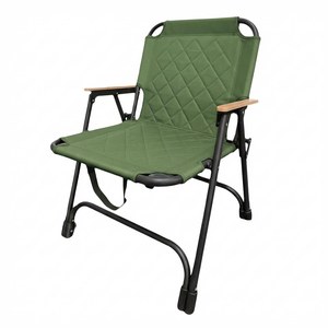 Green Collapsible <b>Foldable</b> Camping Chairs Aluminum Alloy Carbon Fiber Frame Padded Polyester Fabric Portable Outdoor Garden <b>BBQ</b> - Product Image 1