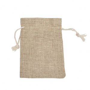 Jute Transportation Dustproof Gift <b>Bag</b> Packaging Recycled Mini <b>Drawstring</b> Linen <b>Bag</b> - Product Image 4