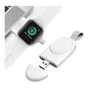 애플 시계 7 경량 빠른 충전 작은 무선 충전기 iWatch 시리즈 휴대용 마그네틱 무선 충전기