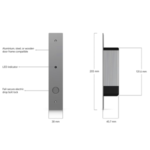 Cerradura Eléctrica de Seguridad Ubiquiti UACC-Lock-Strike-Secure-8mm de 8mm para Puerta Individual, Cerradura de Cátodo de 8mm, 12V DC W1200 - Product Image 2