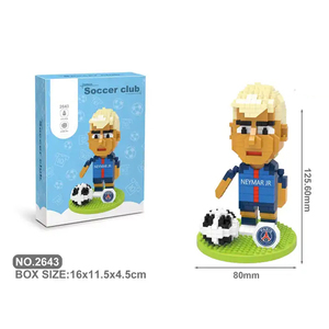 Mới tự lắp ráp thể thao cầu thủ bóng đá Messi Mini hành động kết nối Micro khối đồ chơi xây dựng khối Bóng Đá hình thiết lập - Product Image 6