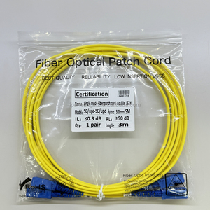 Cable de Fibra Óptica Dúplex Monomodo SC-SC UPC SM 9/125μm de 3 Metros, Cable Jumper, Proveedor Chino - Product Image 6