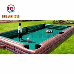 Attractive Inflatable pool table soccer ball inflatable billiard table games for child or adult team building games props