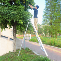 Escalera de Aluminio para Cosecha Agrícola, Soporte para Recolección en Huertos, Trípode para Frutas