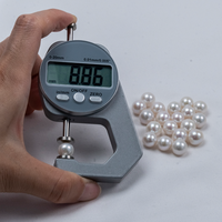 Perles d'eau douce naturelles rondes de 9-10 mm, qualité Edison, lustre élevé, perles en vrac, brin de perles, vente en gros, qualité pour la fabrication de bijoux