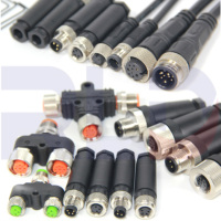 Chinesischer Hersteller Bestseller M12 M16 Kabel-Steckverbinder 2 3 4 5 6 7 8 Pin Rundsteckverbinder Wasserdicht LED-Licht Strom- und Datenadapter