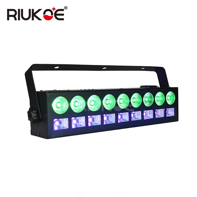 Dj Halloween Câu Lạc Bộ Đêm Thiết Kế Disco Đảng Tuyến Tính Tím 9X3 Wát Rgbw 4in1 Dmx Strobe UV Bar Rửa Led Đen Tường Máy Giặt Lightd