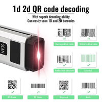 Escáner de Código de Barras Inalámbrico Compacto SHUNQI 1D 2D, Lector de Códigos QR Portátil con CMOS para Oficina Moderna