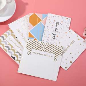 Conjunto de tarjetas de felicitación hechas a mano, surtido de impresión personalizada barata para cumpleaños y Festival, tarjetas de <span class=keywords><strong>papel</strong></span> hechas a mano - Product Image 3