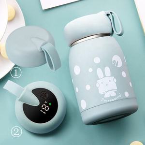 Botella de Acero Inoxidable Aislada para Regalo Promocional, Linda Botella Térmica Inteligente de Silicona Mini con Estampado, Libre de BPA, a Prueba de Fugas para Niños - Product Image 1