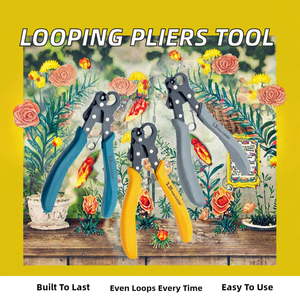 LOOPING PLIERS 1.50MM 2.25MM 3.50MM 26-18 <b>GAUGE</b> CARBON STEEL TPR HANDLE CRAFT WIRE TOOL for CUTTING and JEWELRY MAKING - Product Image 2