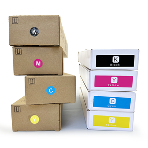 Cartouche d'encre compatible CMYK 1000ml, emballage en vrac complet pour imprimante Riso ComColor X7250A, usage commercial et bureautique - Product Image 1