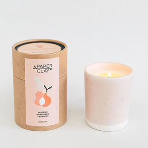 Custom Printed Cardboard <b>Round</b> Tube Candle <b>Box</b> with Ribbon Pull Lid Christmas Holiday Candle Packaging OEM Low MOQ - Product Image 1
