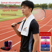 Serviettes de sport personnalisées brodées en coton 100% écologique, séchage rapide, douces et absorbantes, pour la vente au détail et les distributeurs