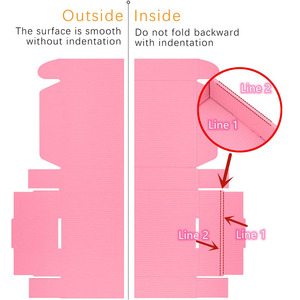 Scatole di spedizione rosa per piccole imprese pacchetto di cartone corrugato spedizione di articoli artigianali per regali di imballaggio di prodotti <span class=keywords><strong>Online</strong></span> - Product Image 2