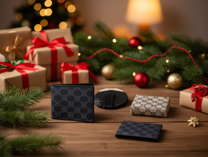 Set Regalo Portafoglio Vintage da Uomo con Motivo Stampato, Materiale in Tessuto, Serigrafia MTH-10010 - Product Image 2