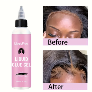 Pegamento en Gel para Pelucas de Encaje de 200ml, Marca Privada, Fijación Diaria Temporal, Resistente al Agua, Gel Líquido sin Pegamento para Pelucas con Frente de Encaje - Product Image 3