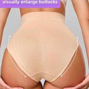 Body de Nylon sin Costuras de Cintura Alta con Efecto Levanta Glúteos, Ropa Interior Triangular, Ajuste Cómodo para Glúteos Amplios, Talla Grande, Elástico - Product Image 3