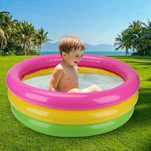 Piscina Inflable Infantil de 3 Anillos con Bloques de Color para Uso en Interiores y Exteriores - Product Image 1