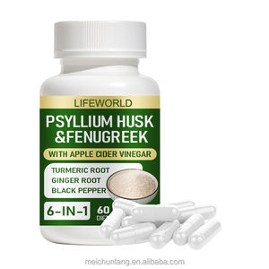 Complément Alimentaire OEM : Gélules de Psyllium et de Fenugrec avec Vinaigre de Cidre de Pomme – Soutien Quotidien en Fibres et Digestion - Product Image 1