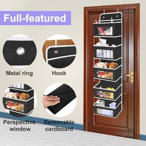Am0zzon Hot Sale Over the Door Clear Window Hanging Pocket Organizer Wholesale Price Hanging Diaper Organizer for Nursery - Product Image 2