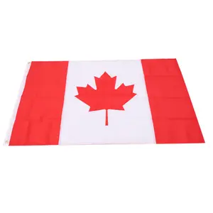 Canadian flag double-sided embroidery Maple leaf factory direct sales low price size can be customized