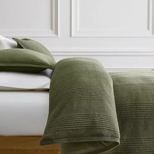 Parure de lit de luxe moderne en coton blanc 3 pièces pour hôtel – <span class=keywords><strong>Housse</strong></span> de <span class=keywords><strong>couette</strong></span> 100 % coton 200 fils/pouce² – Douce, respirante et <span class=keywords><strong>infroissable</strong></span> - Product Image 4