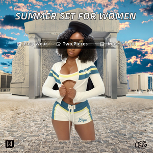 Women's Summer 2 Piece Shorts Set Nylon/Cotton Casual Jacket <b>Bra</b> Shorts Solid Above Knee Breathable Outfit - Product Image 2