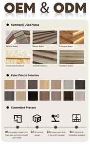 Ensemble de salle à manger en bois de style design minimaliste moderne et personnalisé pour toute la maison avec rangement durable et grande capacité - Product Image 5