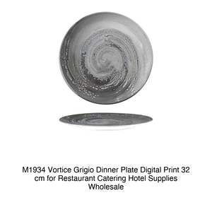 Plato de Cena M1934 Vortice Grigio con Impresión Digital de 32 cm para Restaurante, Catering, Suministros para Hoteles, Venta al por Mayor - Product Image 2