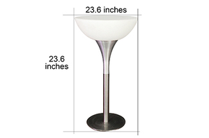 Rotomolded LED Glow Cocktail Hoge Tafel OEM ODM Waterdichte RGB Oplaadbare Lichtgevende Bartafel voor Hotel Resort Jacht - Product Image 6